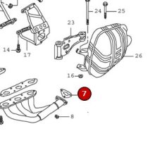 他の写真1: エグゾーストマニフォールドガスケット（to Catalytic Converter）/997