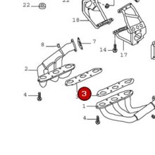 他の写真1: エグゾーストマニフォールドガスケット（to Head）/997