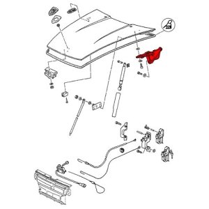 画像2: フードヒンジ（フロントトランク）/993