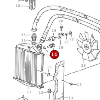 画像1: 温度スイッチ（フロントオイルクーラー用）/964